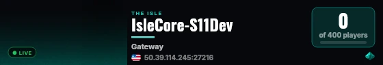 IsleCore-S11Dev live status badge