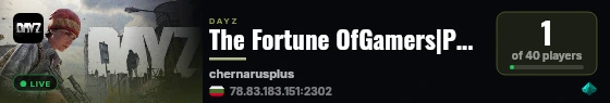 The Fortune OfGamers|PVE Only|Cars|Helis|Crafting|Quest|BUNKER live status badge