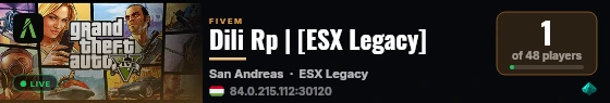 Dili Rp | [ESX Legacy] live status badge