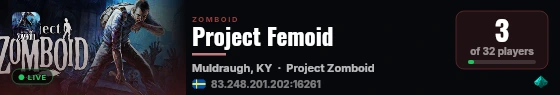 Project Femoid live status badge