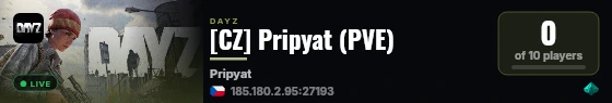 [CZ] Pripyat (PVE) live status badge