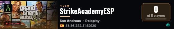 StrikeAcademyESP live status badge
