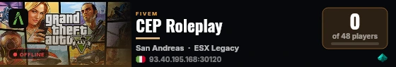 CEP Roleplay live status badge