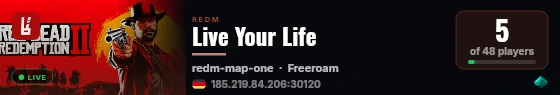 Live Your Life live status badge