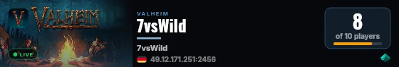 7vsWild live status badge