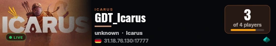 GDT_Icarus live status badge