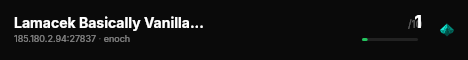 Lamacek Basically Vanilla PVE live status badge