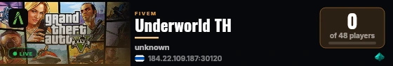 Underworld TH live status badge