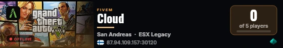 Cloud live status badge