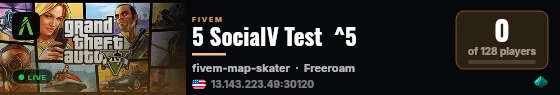 5 SocialV Test  ^5 live status badge
