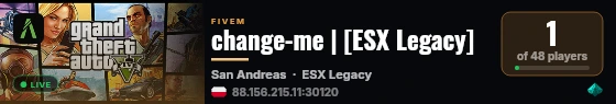 change-me | [ESX Legacy] live status badge