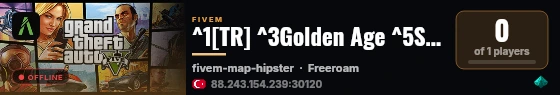 ^1[TR] ^3Golden Age ^5Season ^51 ^2.gg/goldenage live status badge