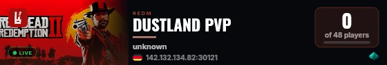 DUSTLAND PVP live status badge
