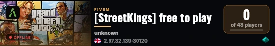 [StreetKings] free to play live status badge