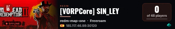 [VORPCore] SIN_LEY live status badge