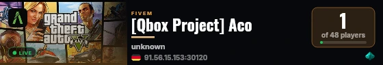 [Qbox Project] Aco live status badge