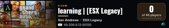 learning | [ESX Legacy] live status badge
