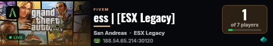 ess | [ESX Legacy] live status badge