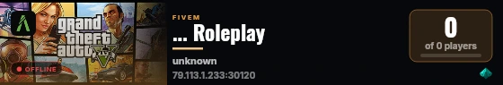 ... Roleplay live status badge