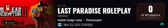 LAST PARADISE ROLEPLAY live status badge