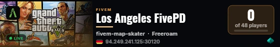 [FiveM Basic Server] [GER] LA FivePD live status badge