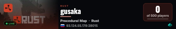 gusaka live status badge