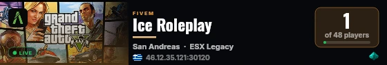 Ice Roleplay live status badge