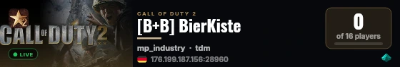 [B+B] BierKiste live status badge