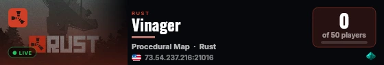 Vinager live status badge