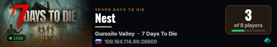 Nest live status badge