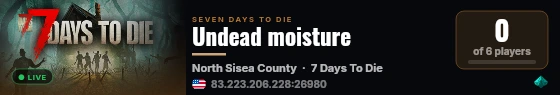 Undead moisture live status badge