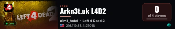 Arkn3t.uk L4D2 live status badge