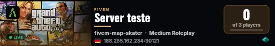Server teste live status badge
