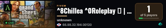 ^8Chillea ^0Roleplay 🍦 | ^3Rol libre pero con historia real 🕊️ live status badge