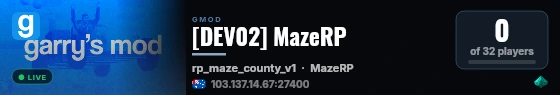 [DEV02] MazeRP live status badge