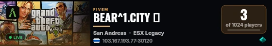 BEAR^1.CITY │ live status badge