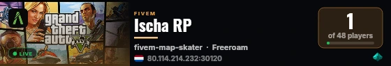 Ischa RP live status badge