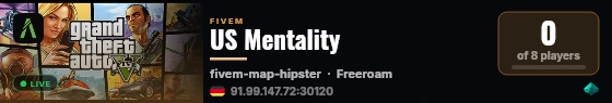 US Mentality live status badge