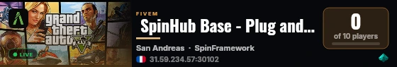  SpinHub Base - Plug and Play live status badge