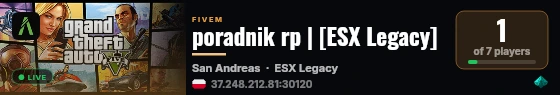 poradnik rp | [ESX Legacy] live status badge