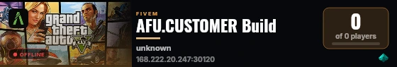 AFU.CUSTOMER Build live status badge