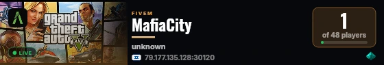 MafiaCity live status badge