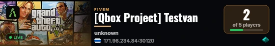 Testvan built with Qbox Project by The Community! live status badge
