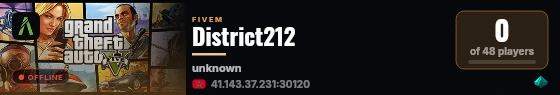District212 live status badge