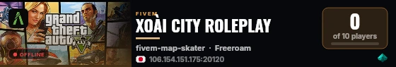 XOÀI CITY ROLEPLAY live status badge