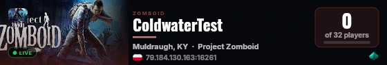 ColdwaterTest live status badge