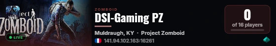DSI-Gaming PZ live status badge