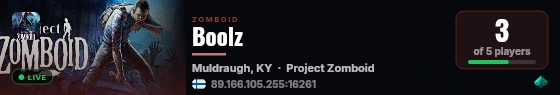 Boolz live status badge