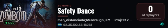 Safety Dance live status badge