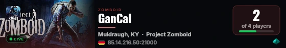 GanCal live status badge